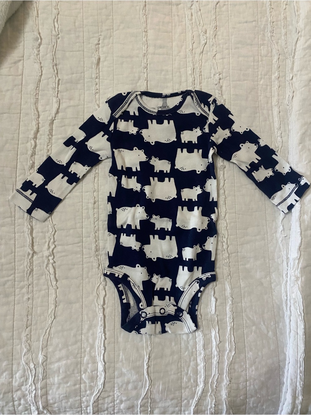 SET OF 7 Cotton Long Sleeve Bodysuits - MULTIPLE BRANDS